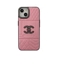 Luxury leather luxury phone case with diamond