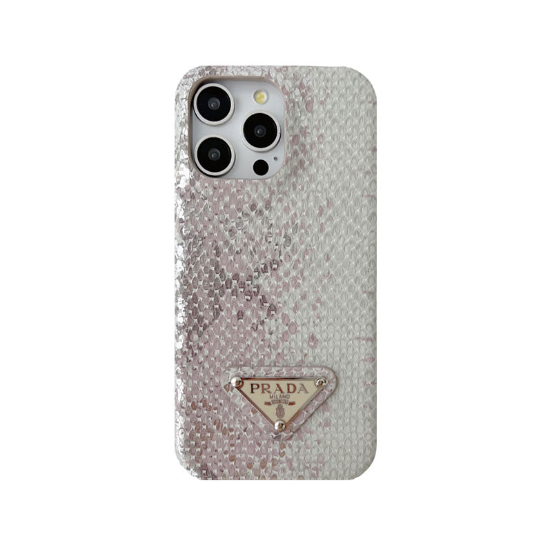 Luxury PR phone case for iPhone white