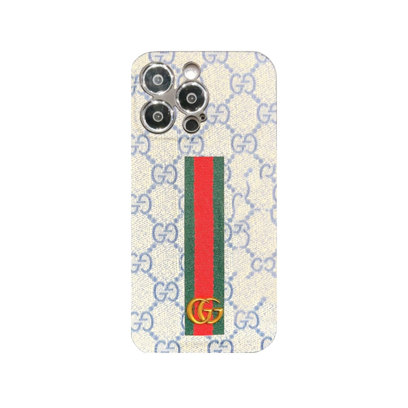Classic luxury iPhone case blue