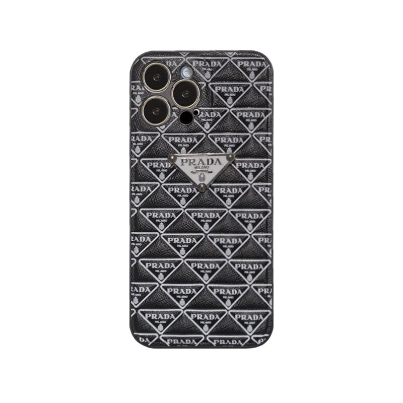 Luxury iPhone case puffer case black