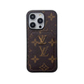 Classic monogram iPhone case with card holder big printing