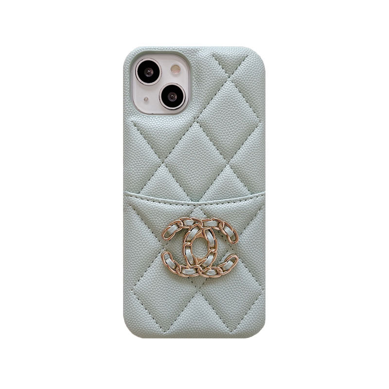 Classic leather luxury phone case with card holder