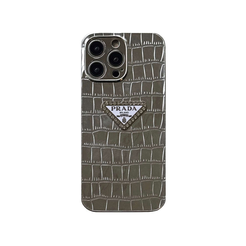 Luxury iPhone case silver