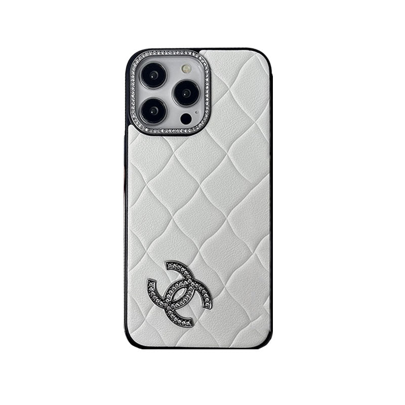 Luxury iPhone case white