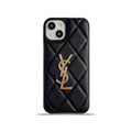 Black leather iPhone case