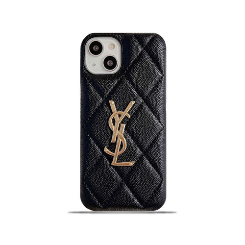 Black leather iPhone case