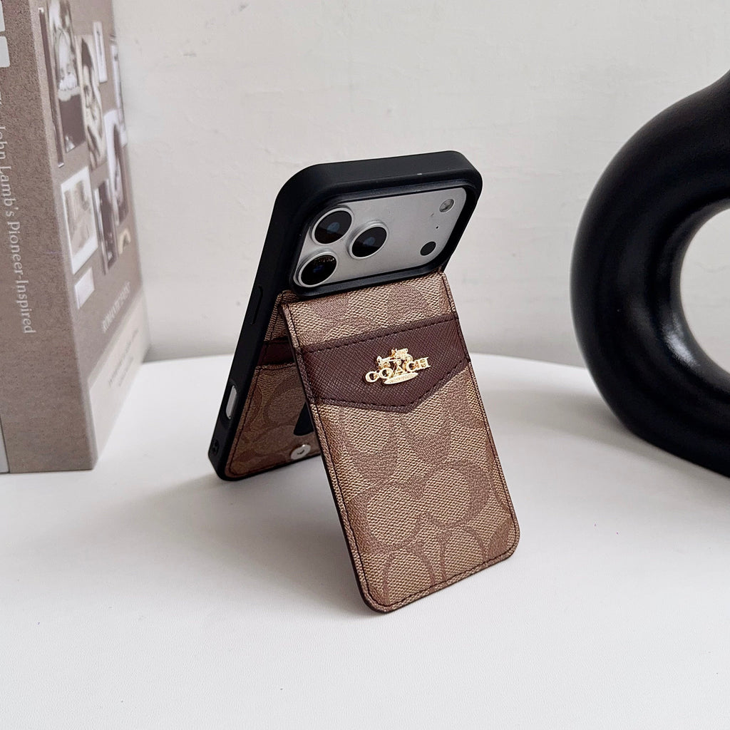 Card Holder Coach iPhone Case for 17 Series