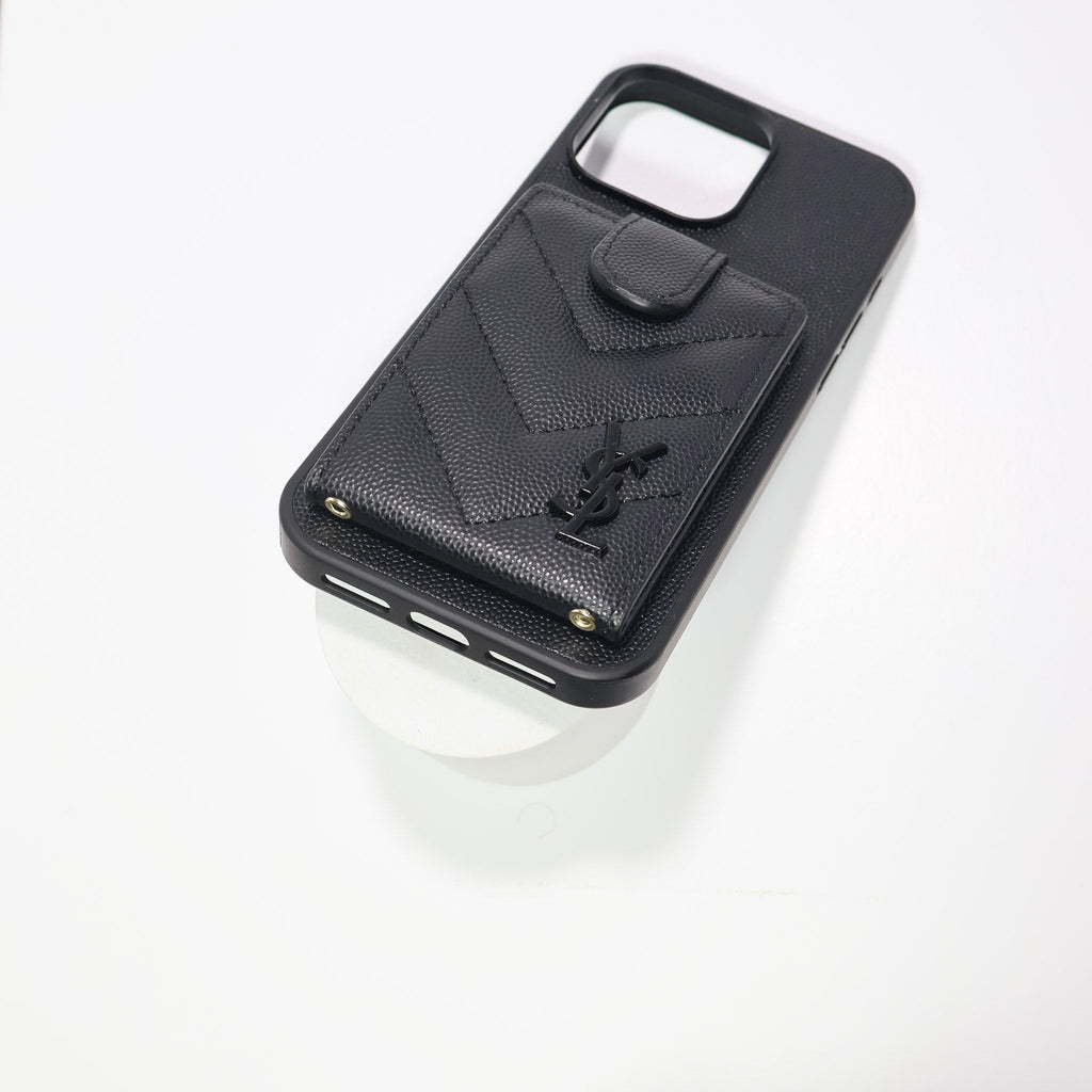 iPhone Case Ysl Leather Card Holder