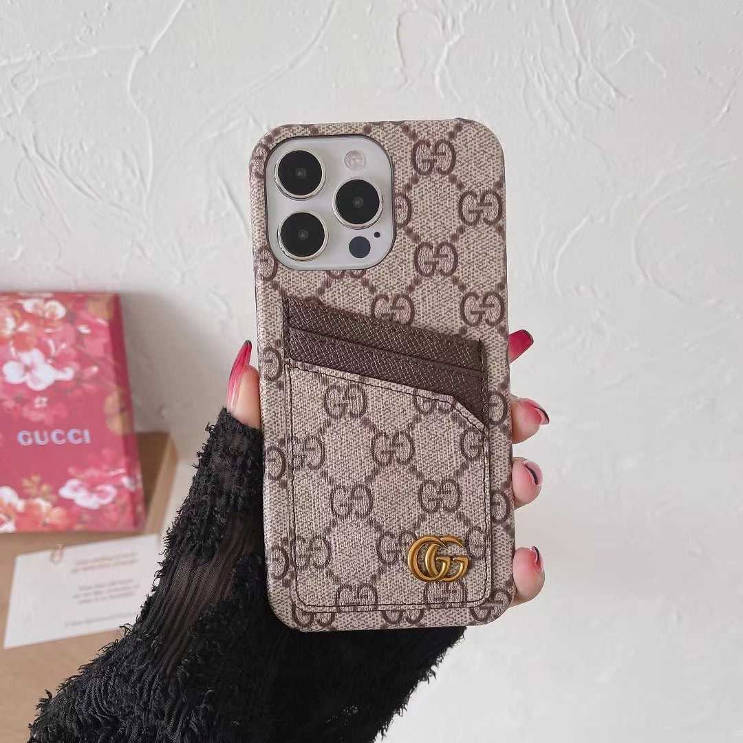 GG iPhone Case Card Slot Accent Color