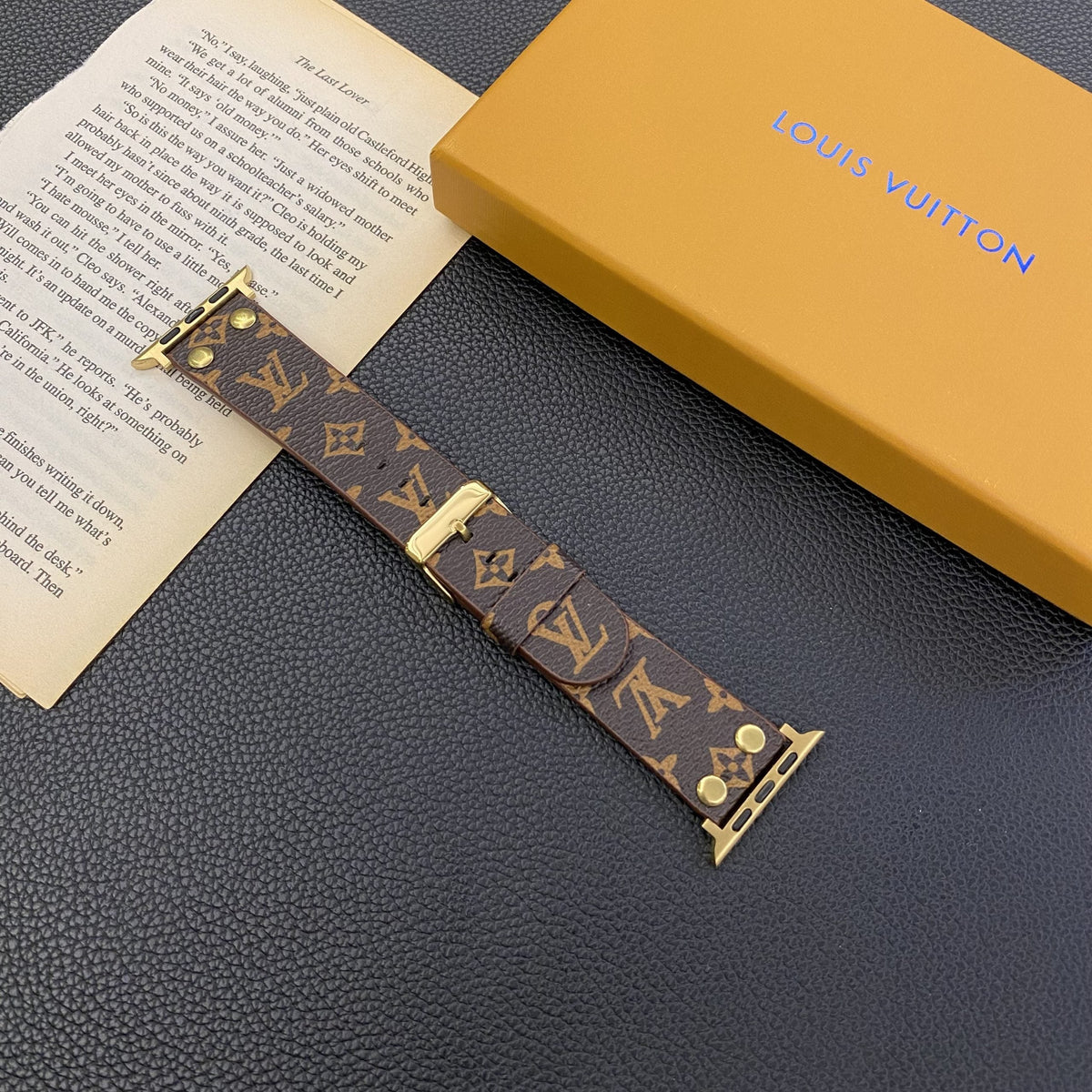 LV Apple Watch Band Brown Monogram