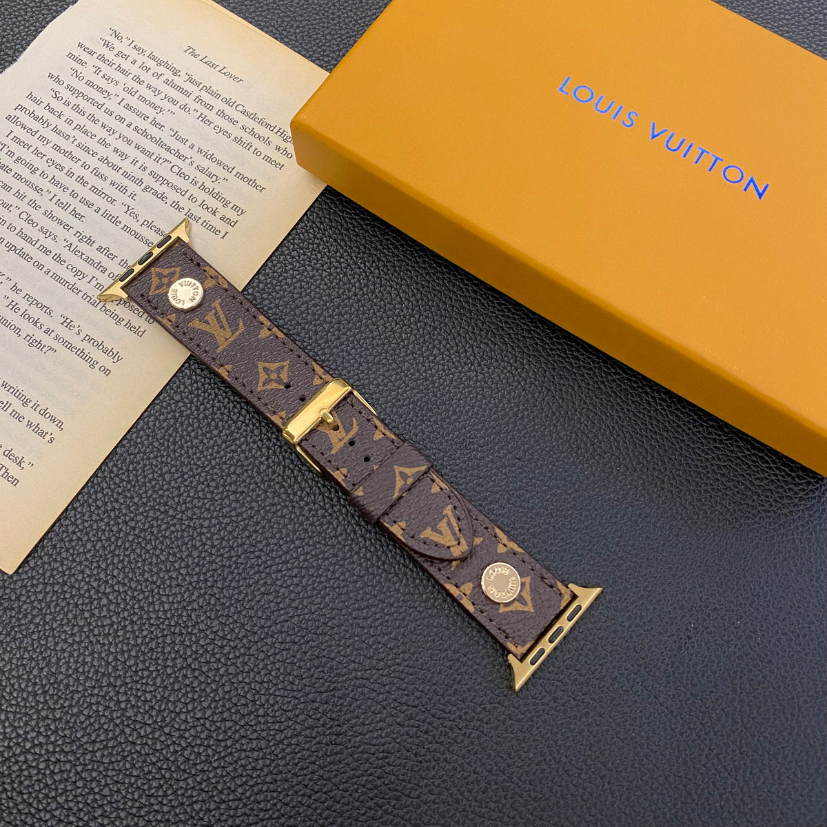 LV Apple Watch Band Brown Monogram