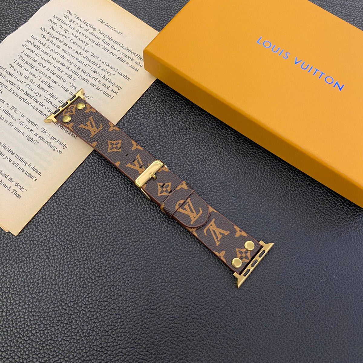 LV Apple Watch Band Brown Monogram