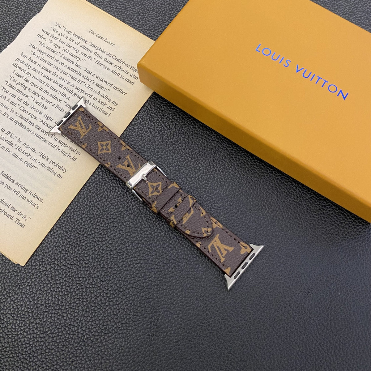 LV Apple Watch Band Brown Monogram