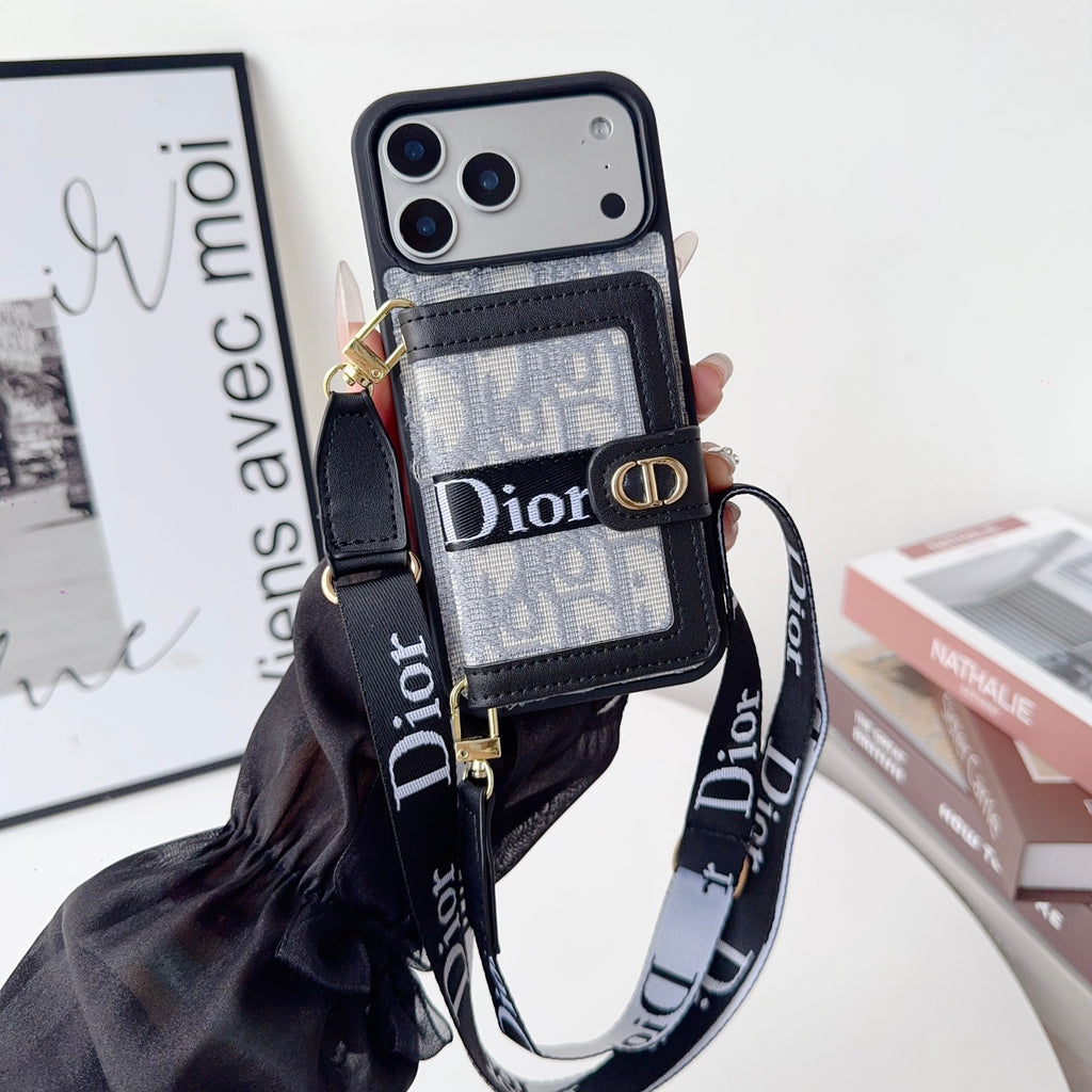 Fabric Canvas Dior Crossbody Case