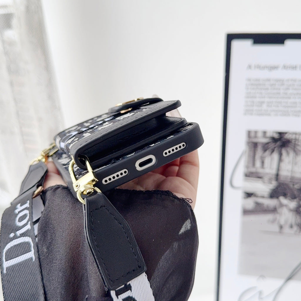 Fabric Canvas Dior Crossbody Case