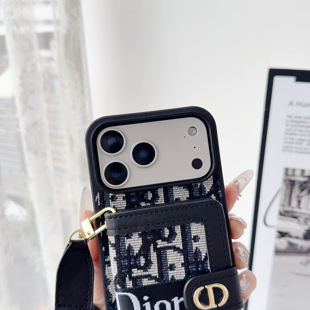 Fabric Canvas Dior Crossbody Case