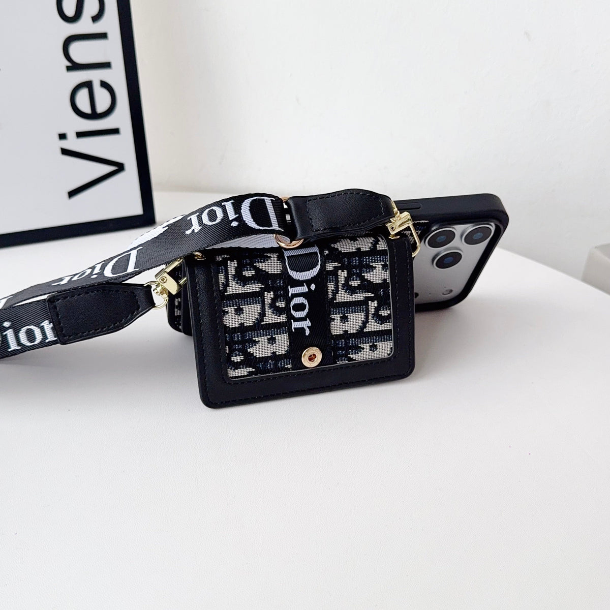 Fabric Canvas Dior Crossbody Case