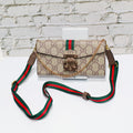 Coated Canvas GG Crossbody Wallet Case for iPhone 17 / Pro / Pro Max / Air
