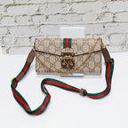 Coated Canvas GG Crossbody Wallet Case for iPhone 17 / Pro / Pro Max / Air