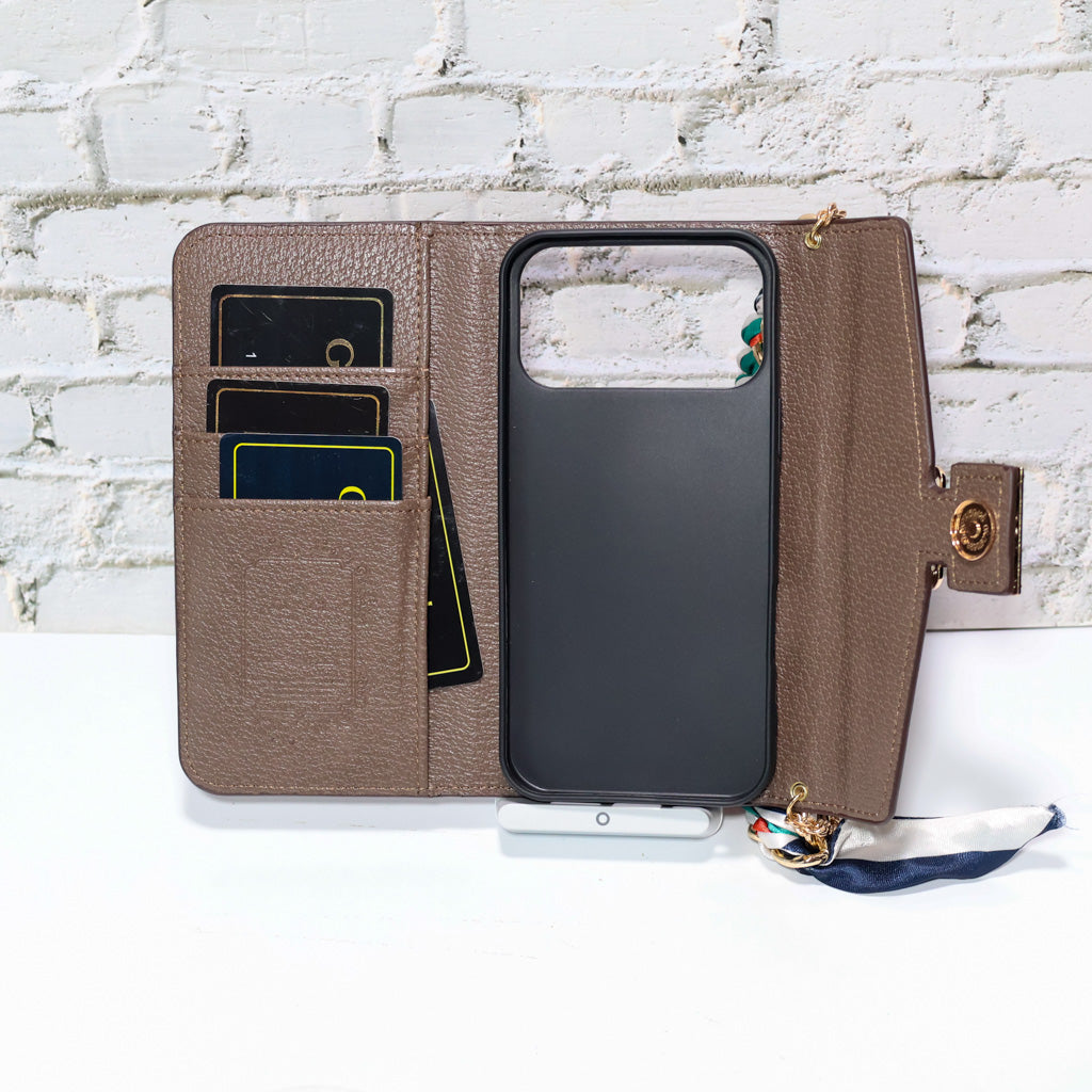 Coated Canvas GG Crossbody Wallet Case