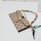 Coated Canvas GG Crossbody Wallet Case