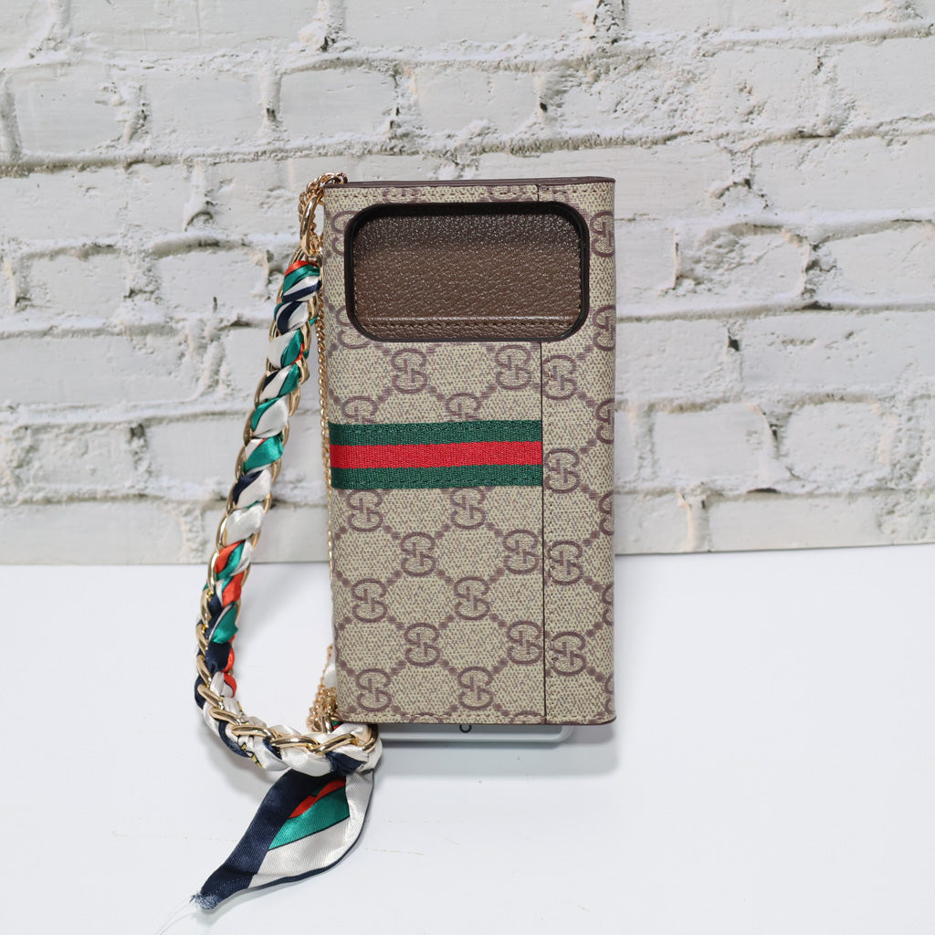 Coated Canvas GG Crossbody Wallet Case