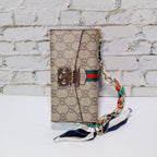 Coated Canvas GG Crossbody Wallet Case