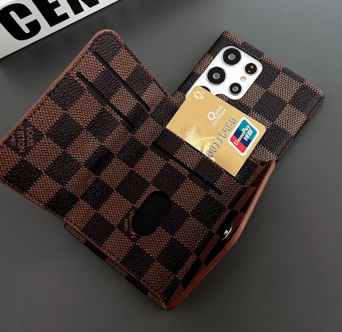 Samsung Galaxy LV Phone Case Card Slot for S21 22 23 24 25 26 Plus Ultra