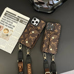 Luxury Phone Wallet Crossbody Style Lanyard For Iphone 12 – 16 Pro Max Plus Series
