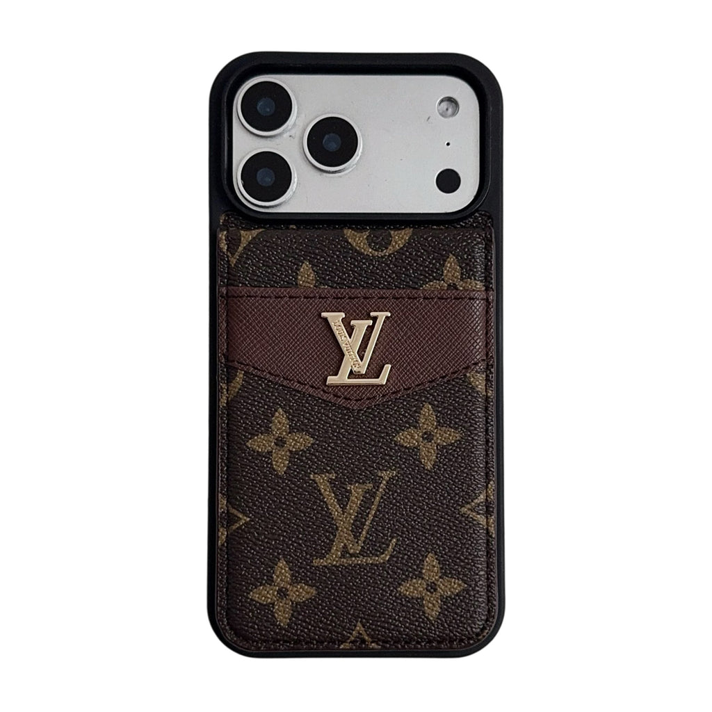 Folding Card Holder Louis V iPhone Case for iPhone 12 13 14 15 16 17 / Pro / Pro Max / Plus / Air