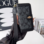Coach Canvas Print Wallet Case iPhone 17/Pro/Pro Max/Air