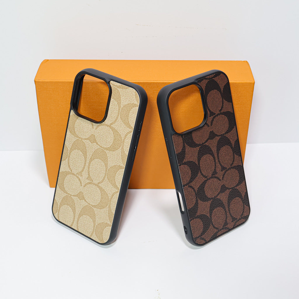 Phone Case Coach Style for iPhone 12 -16 Pro Max Plus