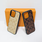 Phone Case Coach Style for iPhone 12 -16 Pro Max Plus