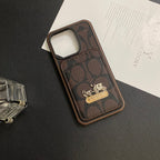 Luxury Coach Phone Case Card Holder Leather