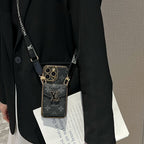 Crossbody Card Holder LV iPhone Case