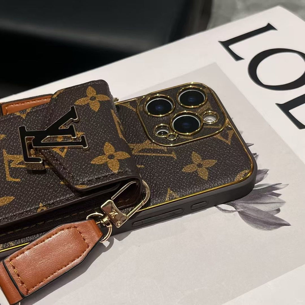Crossbody Card Holder LV iPhone Case