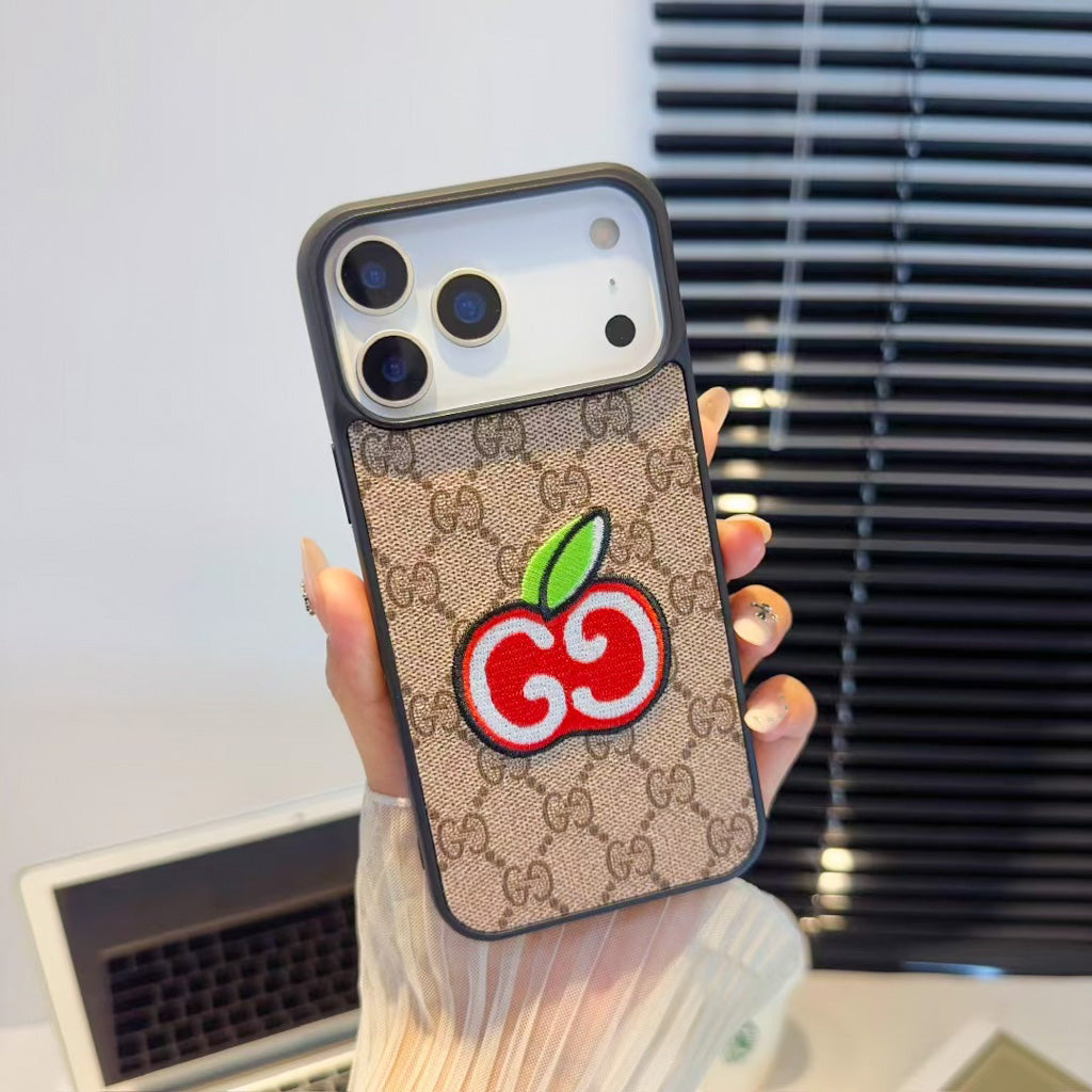 GG Embroidery iPhone Case