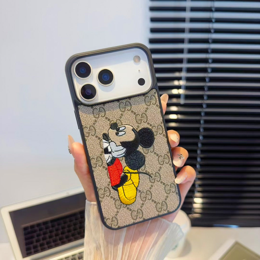 GG Embroidery iPhone Case