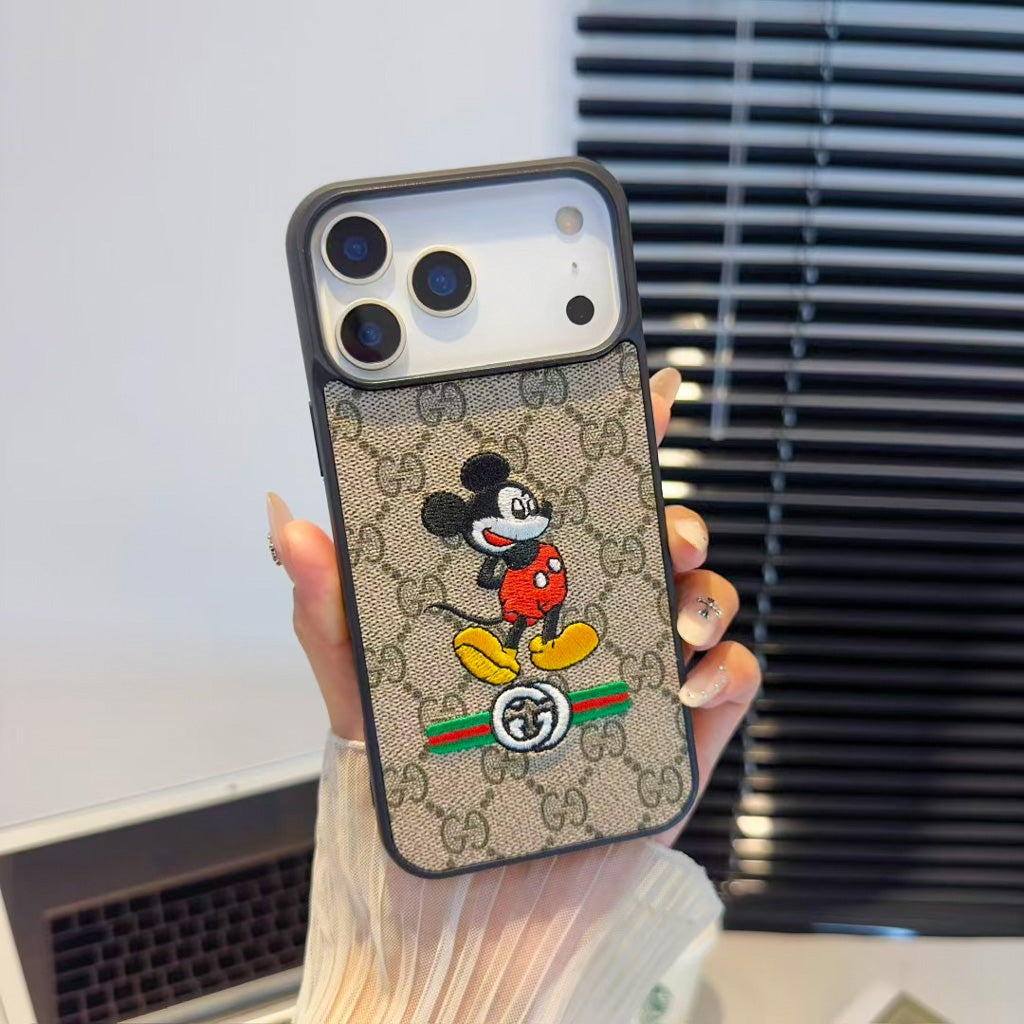 GG Embroidery iPhone Case
