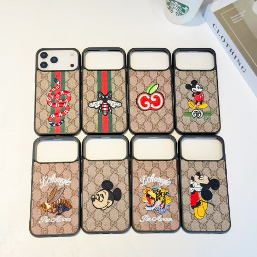 GG Embroidery iPhone Case