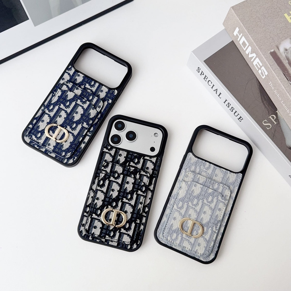 Fabric DR Phone Case Card Holder for iPhone 17 / Pro / Pro Max / Air