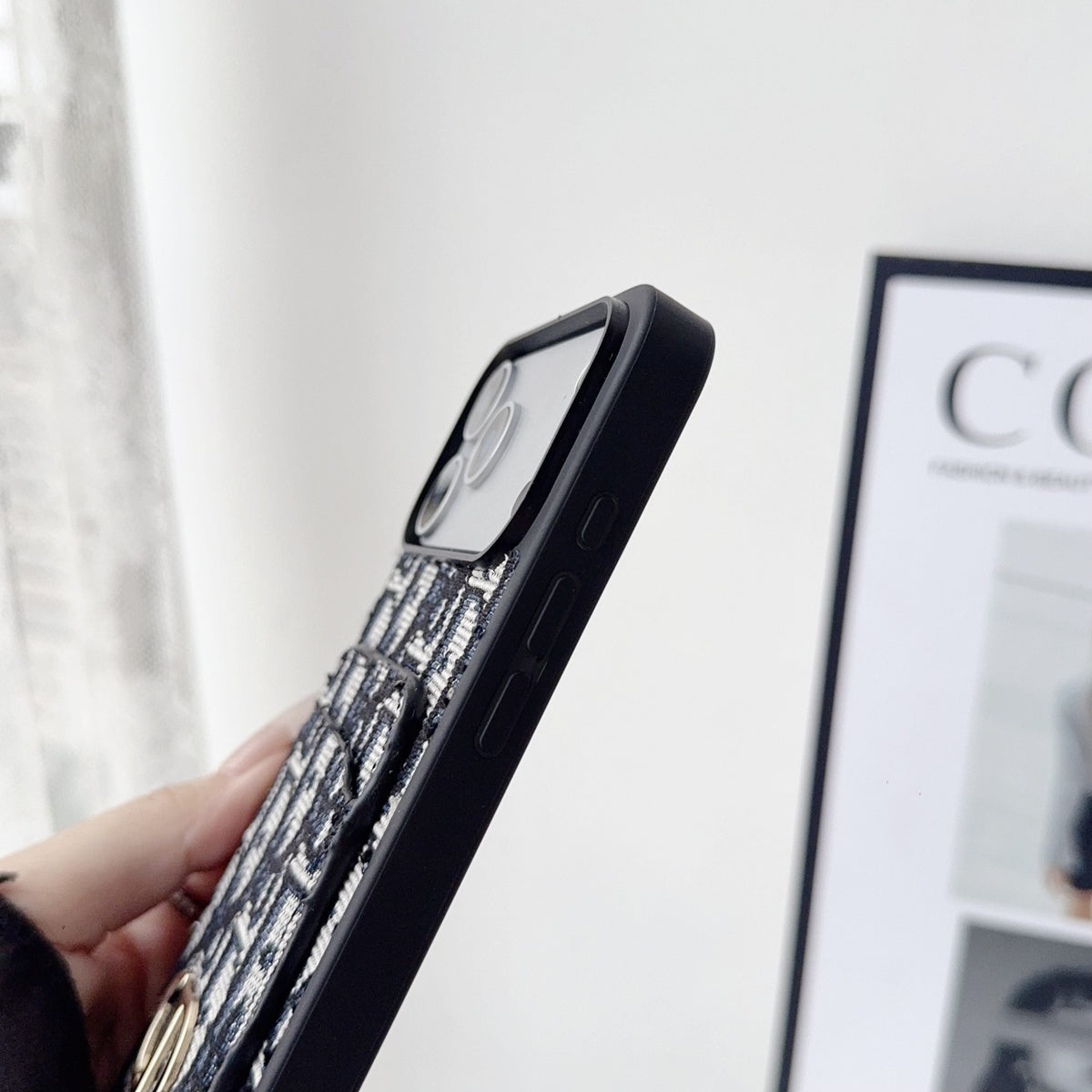 Fabric DR Phone Case Card Holder