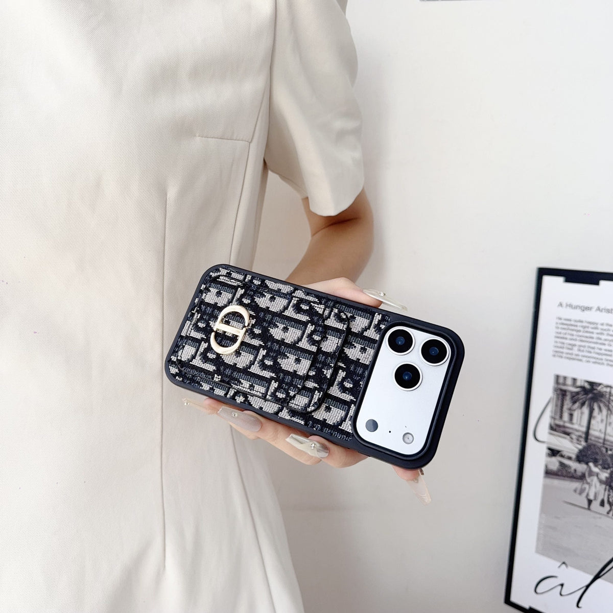 Fabric DR Phone Case Card Holder