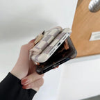Fashion leather iPhone case with card slot showing the slim wallet-style profile