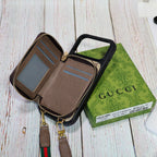 Designer Crossbody LV Zipped iPhone Case