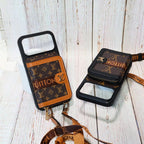 Designer Crossbody LV Zipped iPhone Case