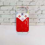 Glamour Accent LV Leather iPhone Case