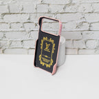 Glamour Accent LV Leather iPhone Case