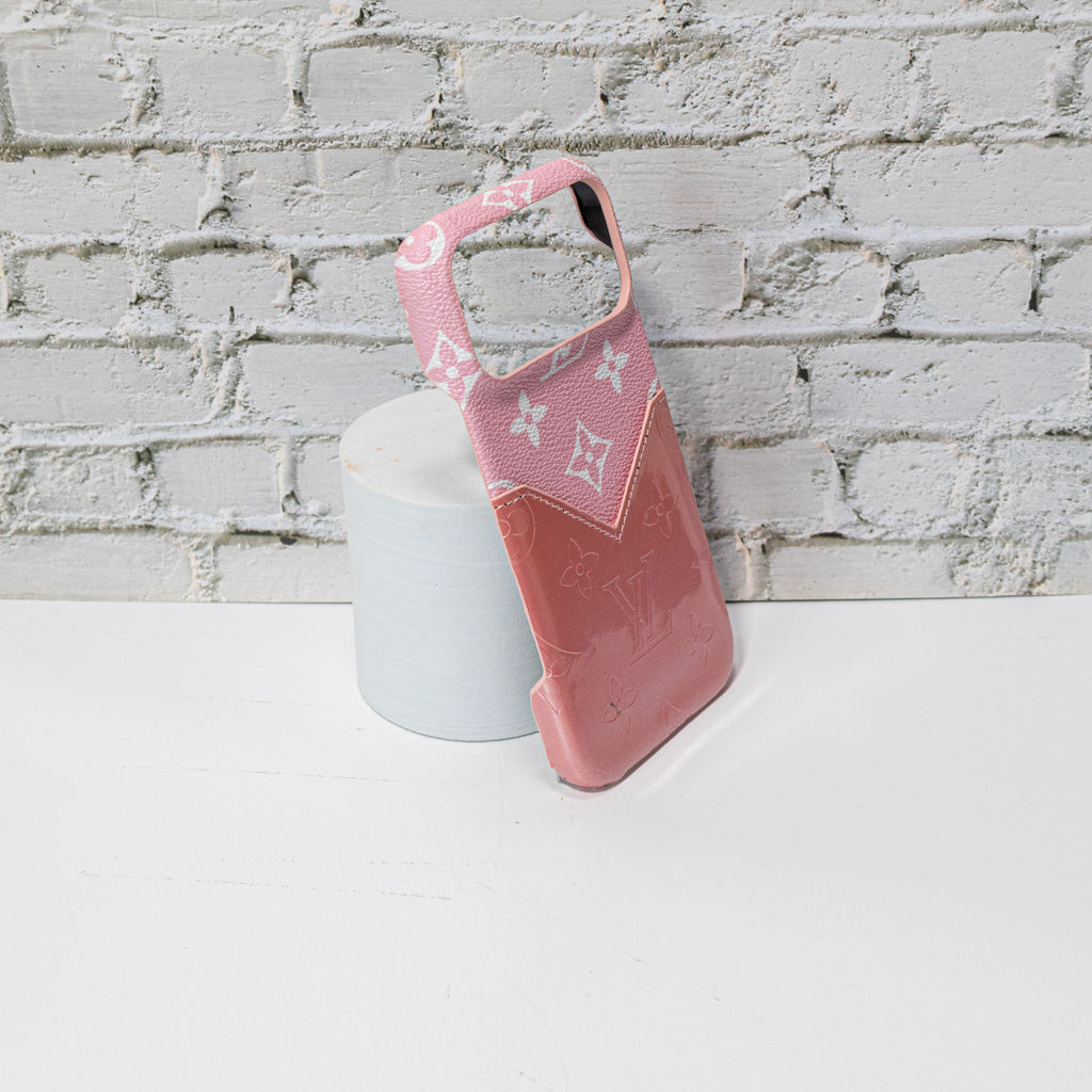 Glamour Accent LV Leather iPhone Case