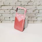 Glamour Accent LV Leather iPhone Case